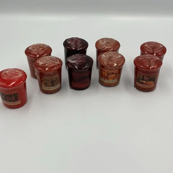 Lot Of 9 Yankee Candle Votives New Some Rare/Discontinued Cranberry Chutney - Picture 2 of 10
